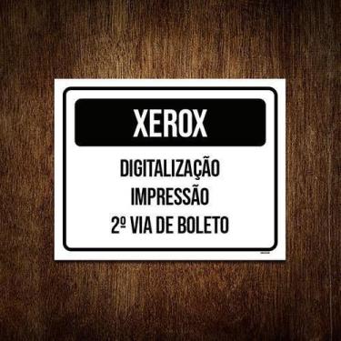 Imagem de Kit 5 Placa Xerox Digitalização Impressão Boleto - Sinalizo