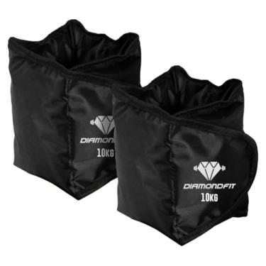 Imagem de Par Caneleira de 10kg Profissional Tornozeleira Para Treino Funcional Treinamento de Pernas Gluteo Em Casa Na Academia Para Coxa e Bumbum