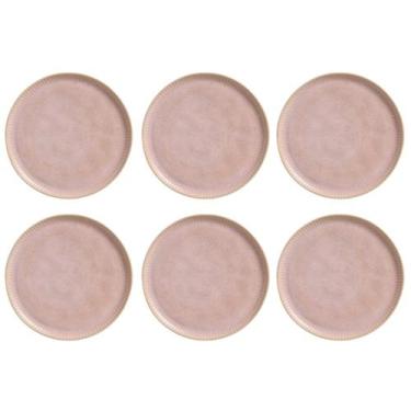 Imagem de Conjunto de Pratos Rasos 06 Peças Linhas Litchi Porto Brasil