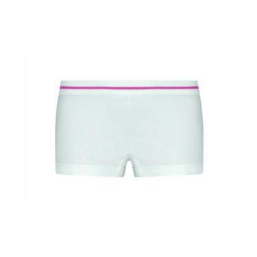 Imagem de Calcinha Lobinha Box Boxer Infantil S/ Costura Lupo, Branco, M - 6 a 8