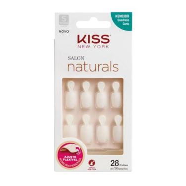 Imagem de Unha Postiça Salon Naturals Quadrada Curta- Kiss New York