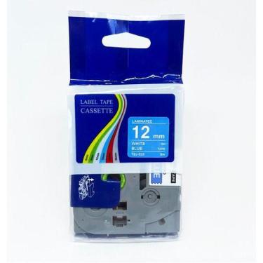 Imagem de Fita Tze Tz Tzc Compatível P/ Rotulador Brother 12mm Cores - Label Tap