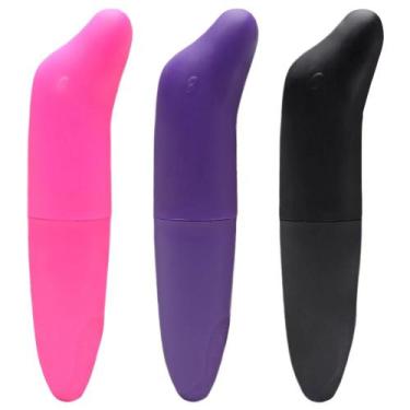 Imagem de Vibrador Ponto G Golfinho Sexy Import, Preto