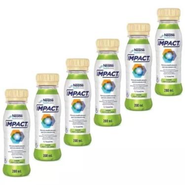 Imagem de Impact Nestlé Kit C/6 Frascos 200ML  (escolha o Sabor) - Nestlé Impact