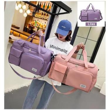 Imagem de Mochila Bolsa Academia  Natação Camping feminina fit - Rosa - T60