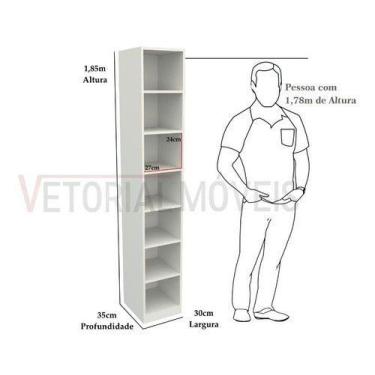 Imagem de Armário Colmeia Eloisa M12 100% Mdf (closet Lojas Expositor) - VETORIA