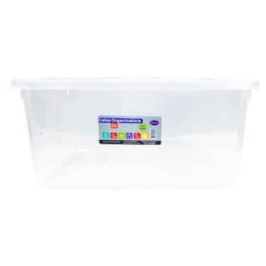 Imagem de Caixa Organizadora Incolor 20 Litros Santana