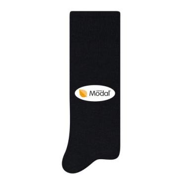 Imagem de Meia Selene Social em Modal 8350.001, Preto, 39-43