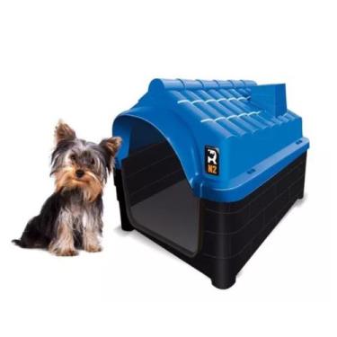 Imagem de Casa Pet N2 Uso Veterinário Doméstico Animais Pequenos Azul - MecPet