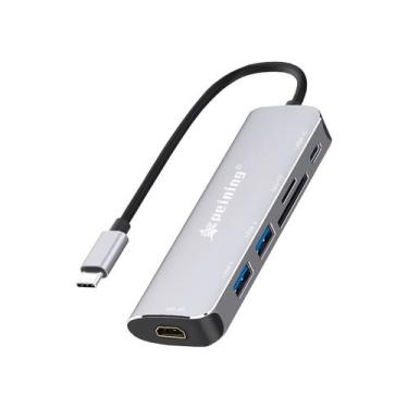 Imagem de Hub Cabo Tipo C 6 Portas USB HD HDMI 4K Extensor - GCM CASES