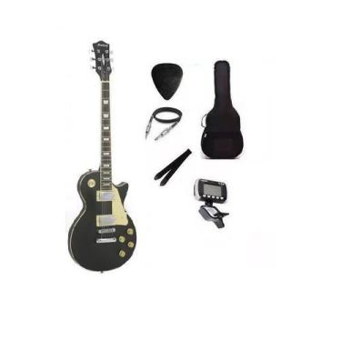 Imagem de Kit Guitarra Strinberg Les Paul LPS230 BKS Preta Fosca + Acessórios