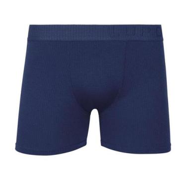 Imagem de Cueca Boxer Plus Size Lupo 00678-002 Microfibra, XXXG, Marinho