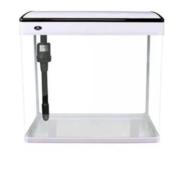 Imagem de Aquário Minjiang Mj-m260 9l Com Filtro Luminária Branco 220v