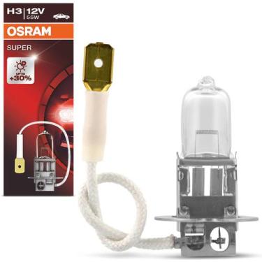 Imagem de Lâmpada Osram Halógena H3 Linha Super 3200K 12V 55W Farol