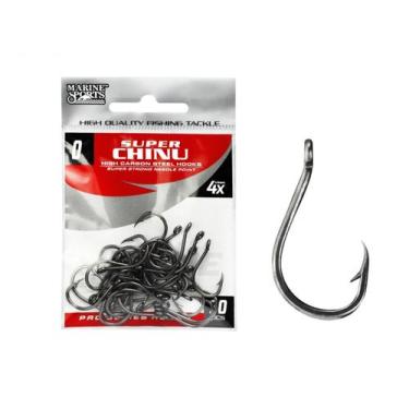 Imagem de Anzol Marine Sports Chinu Super Strong Black Nº 5 - 50 Peças