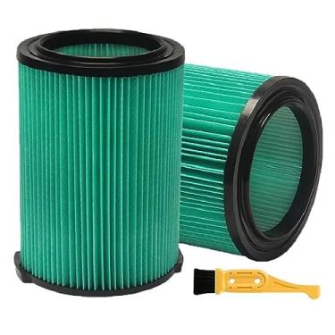 Imagem de Pacote com 2 VF6000 5 camadas de filtro de vácuo de substituição plissado compatível com aspirador de pó Ridgid Shop Vac de 5 a 20 galões, adequado para aspirador de pó Husky de 15 a 20 litros