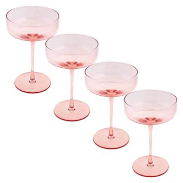 Imagem de Coupe de champanhe de meados do século, conjunto com quatro