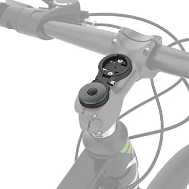 Imagem de Suporte de haste Garmin – Suporte de computador para bicicleta frontal ajustável para haste Wahoo, ciclismo de estrada para computador Garmin Bike compatível com Wahoo Elemnt, Bryton, Cateye (preto)