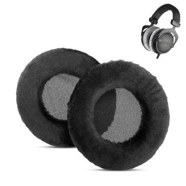 Imagem de ACCOUTA Almofadas auriculares compatíveis com Beyerdynamic DT770 DT990 DT770 PRO DT990 PRO DT990 PRO Fones de ouvido de substituição com tecido quente mais macio e espuma de alta densidade