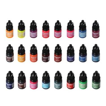 Imagem de Tinta líquida à base de óleo de 24 cores, altamente concentrada, vela natural, cera, cor de vela vívida para fazer velas DIY