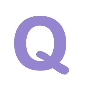 Imagem de Letras em EVA Alfabeto Lilás - 14cm - Extra Festas, Q