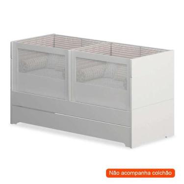 Imagem de Berço Gêmeos Multifuncional Sol e Mar Branco - Divicar