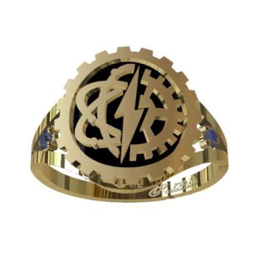 Imagem de Anel de Formatura Engenharia Elétrica em Ouro 18K - Vieira Cruz Joias,