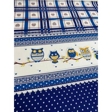 Imagem de Tecido Oxford Slub Estampado Toalha de Mesa Decoração 1 metro x 1,50 m