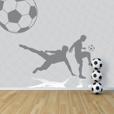 Imagem de Papel de Parede Quarto Menino Gol na Rede Futebol Painel 9m² - Quartin
