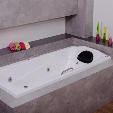 Imagem de Banheira de Hidromassagem Bella em Gel Coat Gran Luxo 150cm - sem Aque
