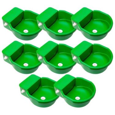 Imagem de Bebedouro Automático Cocho Alto C/boia Ralo Grande Porte 7Lt 8Un - ALV