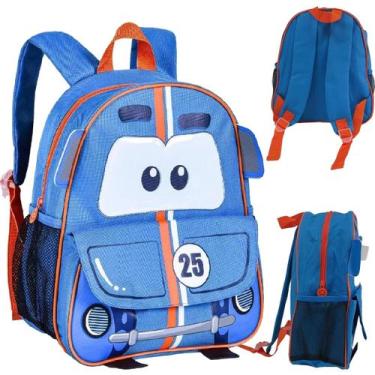 Imagem de Mochila De Costas Clio Pets Carrinho CP3400D - ELLO, azul