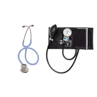 Imagem de Kit Estetoscópio Littmann Lightweight + Esfigmomanômetro Pamed - Cores