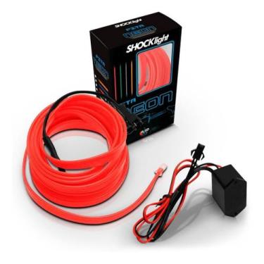 Imagem de Fita neon vermelha 3 metros - shocklight - Gusta Car Parts