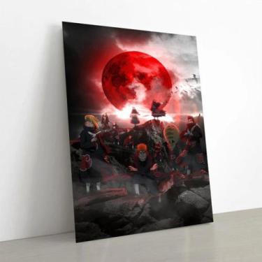 Imagem de Quadro decorativo Akatsuki Naruto Lua vermelha anime - CP, G