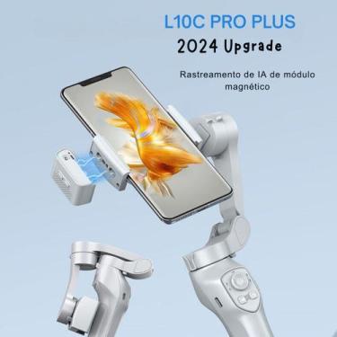 Imagem de Estabilizador Gimbal de Celular Profissional L10Cpro com 3 Eixos Dobrá