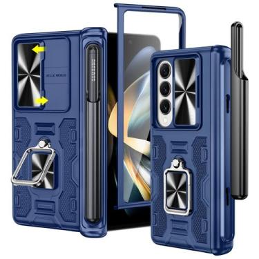 Imagem de Capa VEGO para Galaxy Z Fold 4 - Com Porta-Canetas S - Azul Meia-Noite