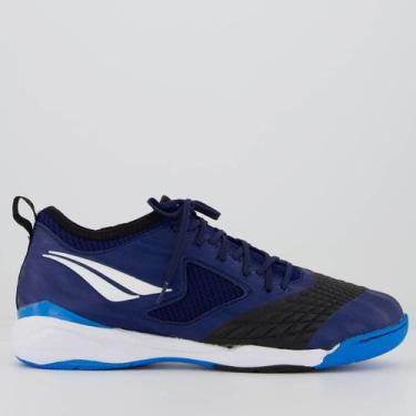 Imagem de Chuteira Penalty Max 1000 Ecoknit Futsal Marinho e Branca, 40