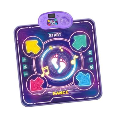 Imagem de YIJU Tapete de dança infantil iluminado, almofada de dança, brinquedo educacional precoce, jogo de, toque de dança, tapete de jogo com luz para, Luz única