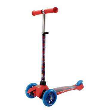 Imagem de BBR Toys Patinete Infantil 3 Rodas Ajustavel com Led Marvel Spider Man