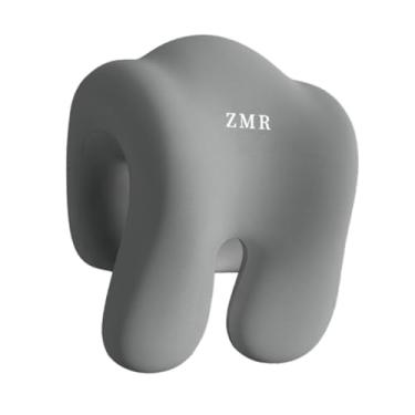 Imagem de ＫＬＫＣＭＳ Suporte de pescoço com memória para cadeira de escritório, almofada de pescoço, da pele, para estudantes adultos, travesseiro de descanso de