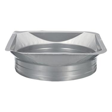 Imagem de YOKIVE Flange de conector de duto, tubo anticorrosão de ferro galvanizado quadrado para flange redondo conecta duto de ar, ótimo para sistema de ventilação (cinza, 25 cm)