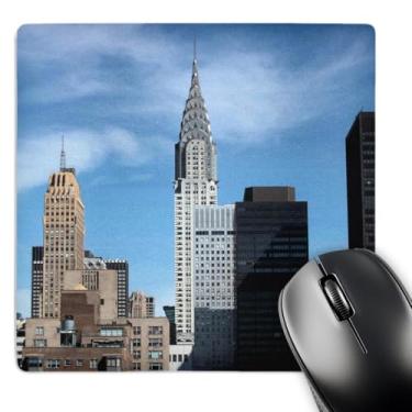 Imagem de 3dRose Mouse pad LLC 20 x 20 x 0,63 cm, horizonte da cidade de Nova York Chrysler Building Bruce Yuanyue Bi (mp_93030_1)