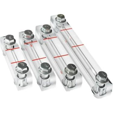 Imagem de 2PC Oil Level Gauge, Screw Air Compressor Oil Mirror Oil Sight Glass Oil Level Gauge Oil Window Hole Centre Distance 40 50 60 80 100 120 150 200MM(180mm Screw M14)