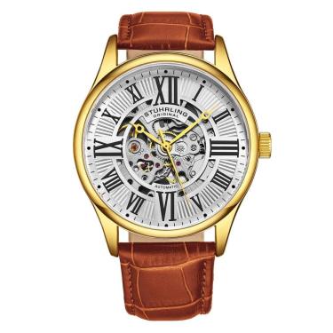 Imagem de Relógio Masculino Stuhrling Atrium 3942 Automático 42mm, Marrom