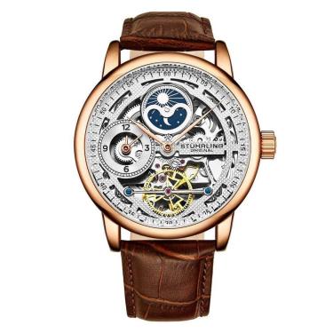 Imagem de Relógio Masculino Stuhrling 3917 Automático 43mm, Marrom