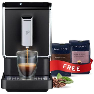 Imagem de Máquina de Café Expresso Totalmente Automática com Moedor Integrado, 110V 1800W, Tchibo, Preta