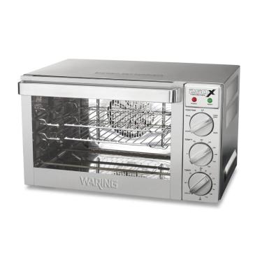 Imagem de Forno Elétrico de Convecção 25L com Porta de Vidro Temperado, Painel Duplo e Plugue de 5 a 15 Fases, 110V 1700W, Waring WCO250X, Prata