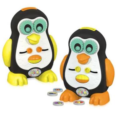 Imagem de Brinquedo Pinguim Sortido Educativo Didático Pinguino Bate Asas Som Mo