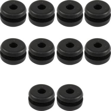 Imagem de Kit 10 borracha coxim fixação tampa lateral DT180 DTN DTZ RD125 RD135 